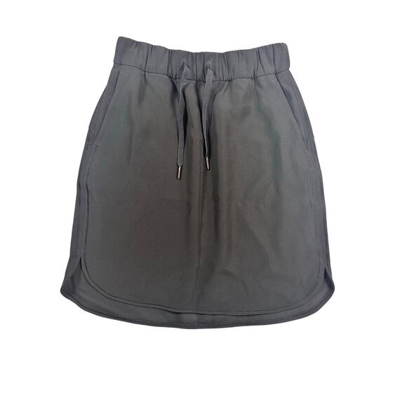 Lululemon On the Fly Travel Woven Skirt Size 4 Black - Picture 3 of 7